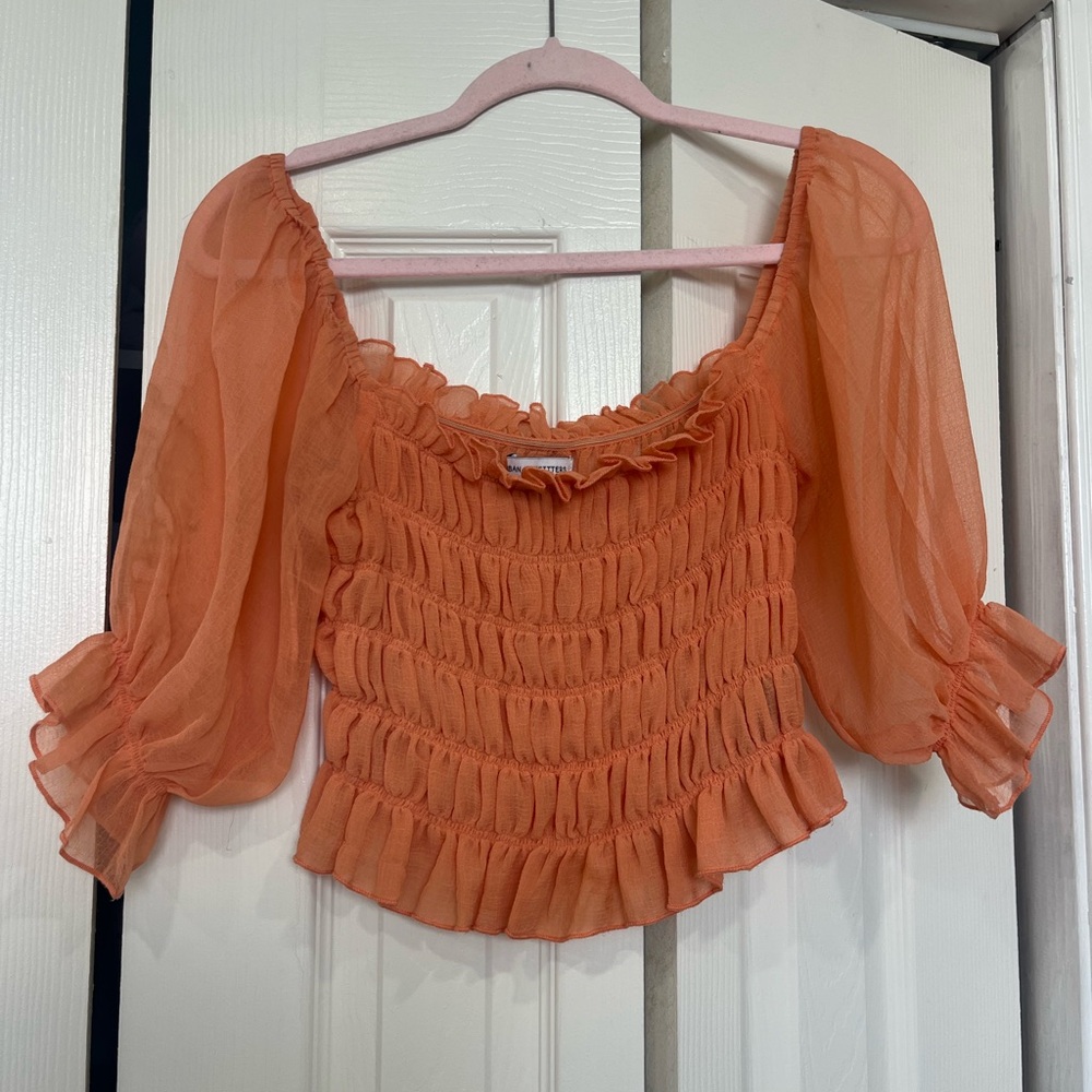 Urban Outfitters Orange Top - Picture 2 of 2